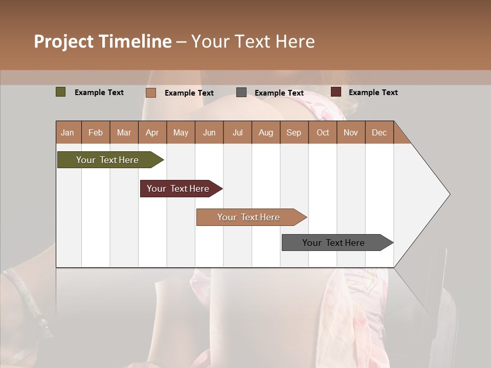 Clothes Blonde Woman PowerPoint Template