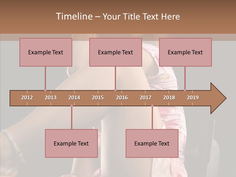 Clothes Blonde Woman PowerPoint Template