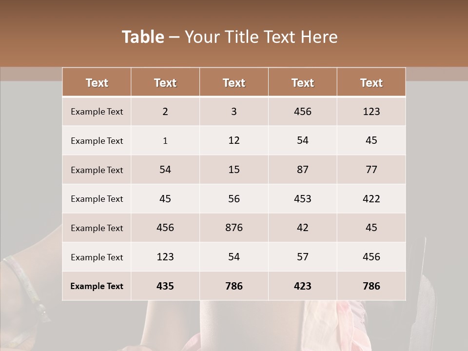 Clothes Blonde Woman PowerPoint Template