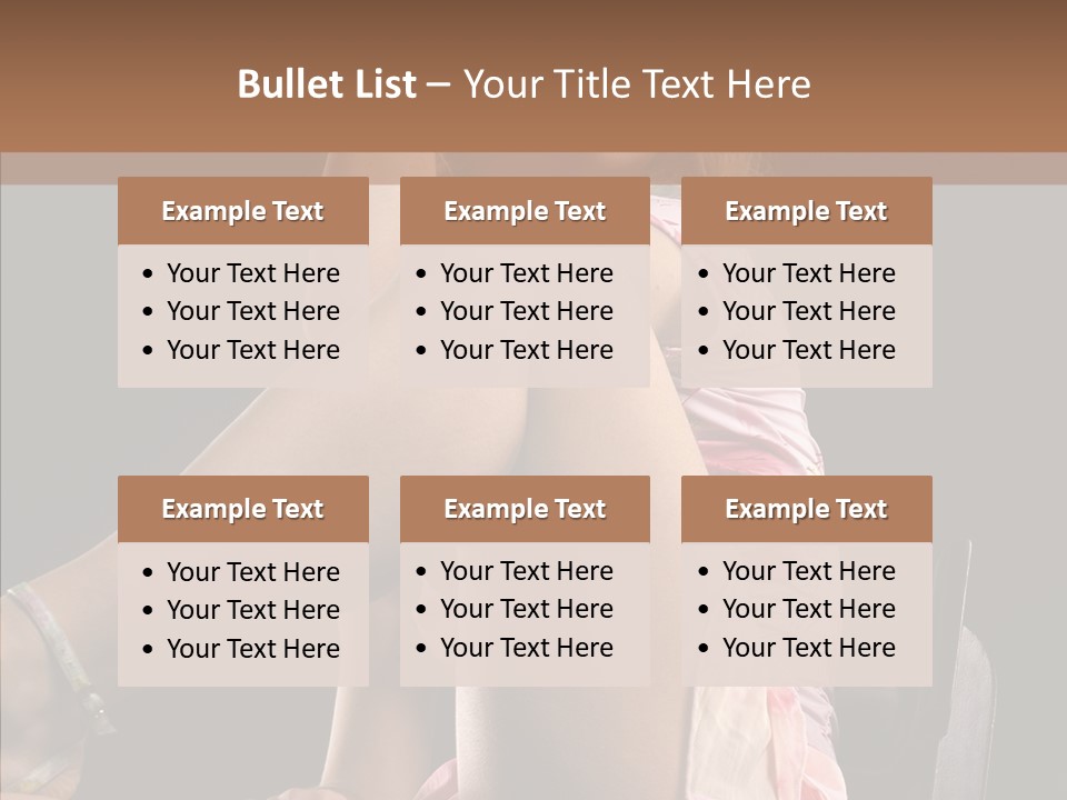 Clothes Blonde Woman PowerPoint Template