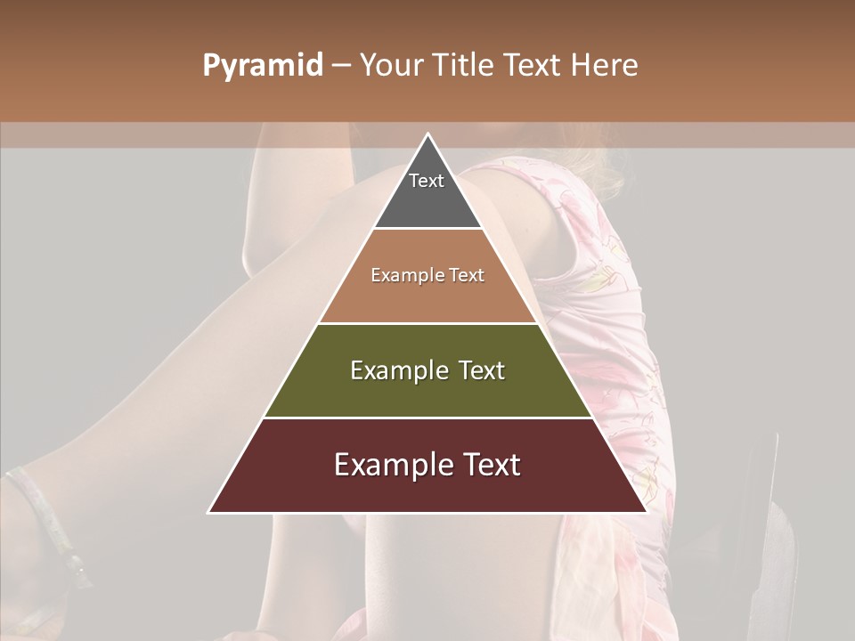 Clothes Blonde Woman PowerPoint Template