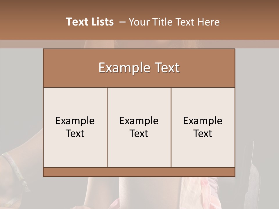 Clothes Blonde Woman PowerPoint Template