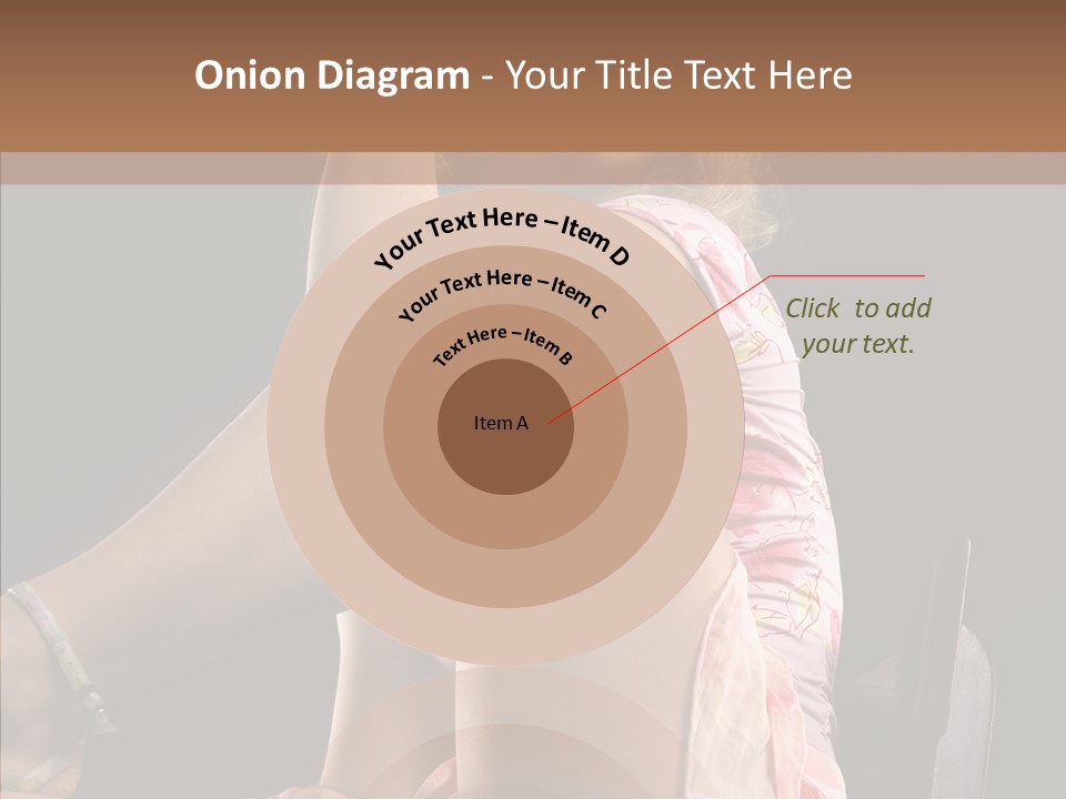 Clothes Blonde Woman PowerPoint Template