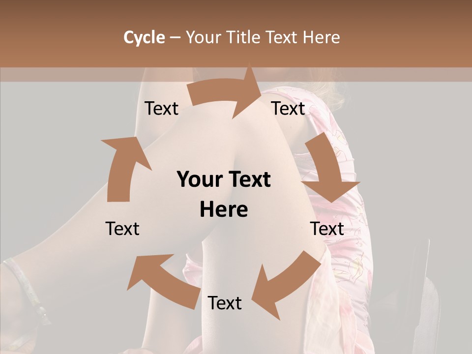 Clothes Blonde Woman PowerPoint Template