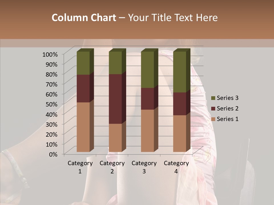 Clothes Blonde Woman PowerPoint Template