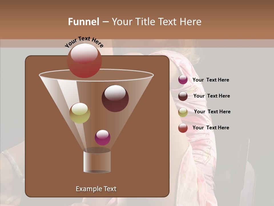 Clothes Blonde Woman PowerPoint Template