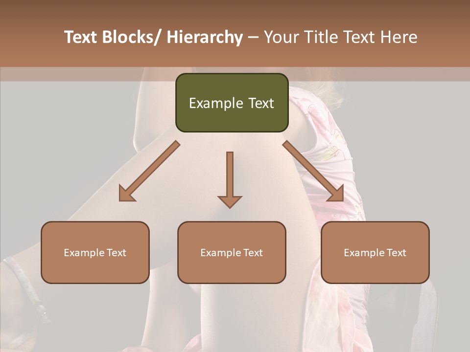 Clothes Blonde Woman PowerPoint Template