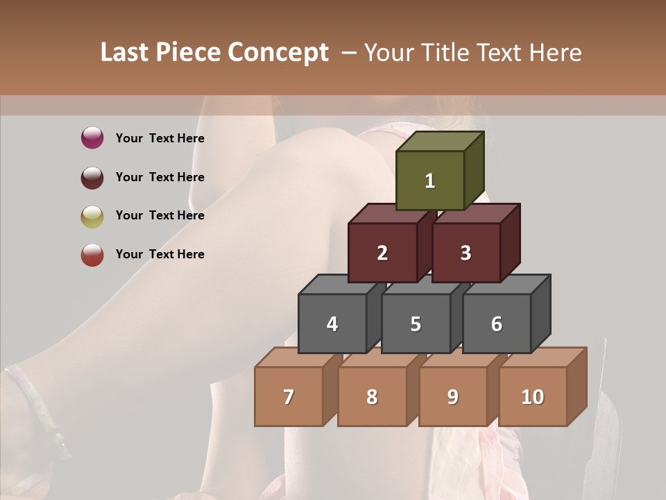 Clothes Blonde Woman PowerPoint Template