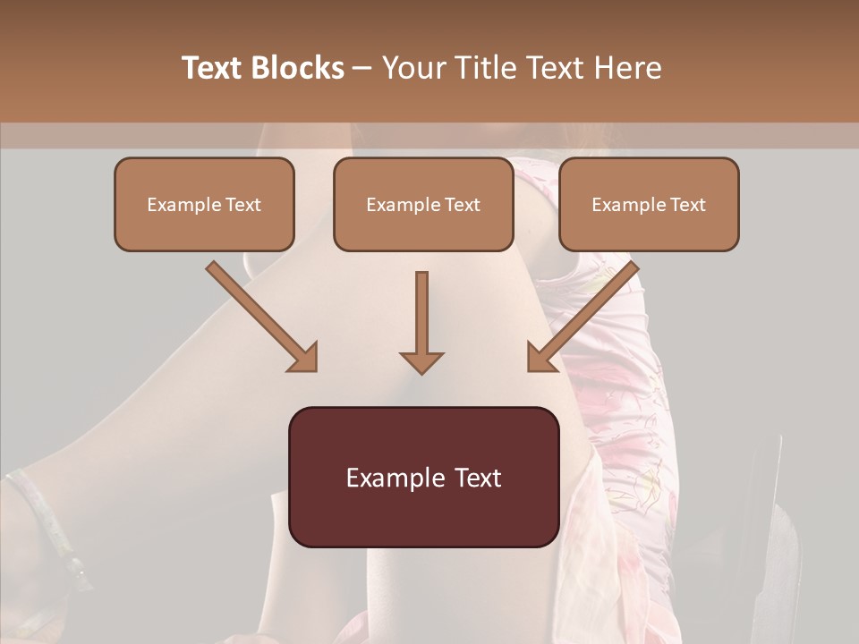 Clothes Blonde Woman PowerPoint Template