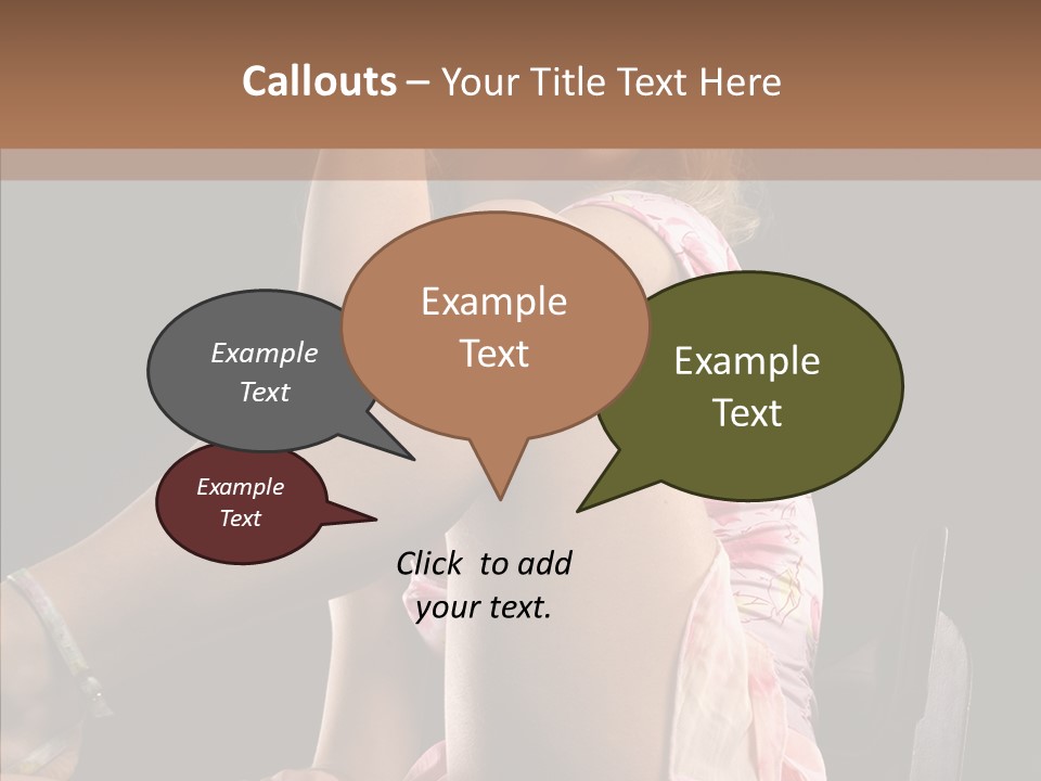 Clothes Blonde Woman PowerPoint Template