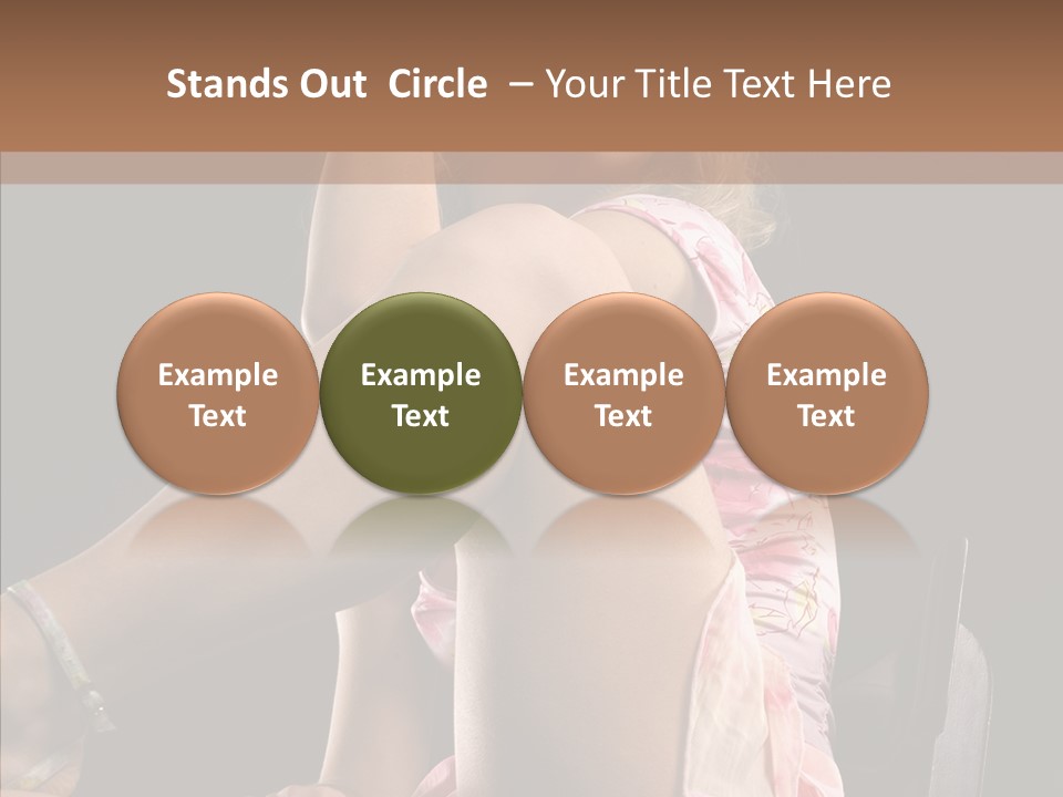 Clothes Blonde Woman PowerPoint Template