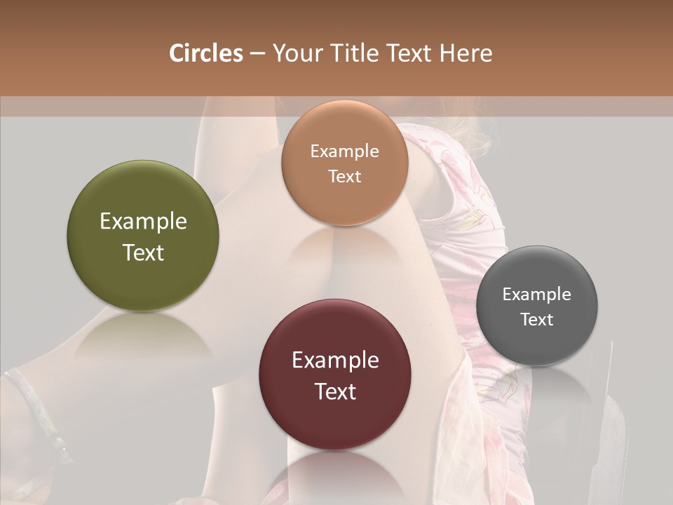 Clothes Blonde Woman PowerPoint Template