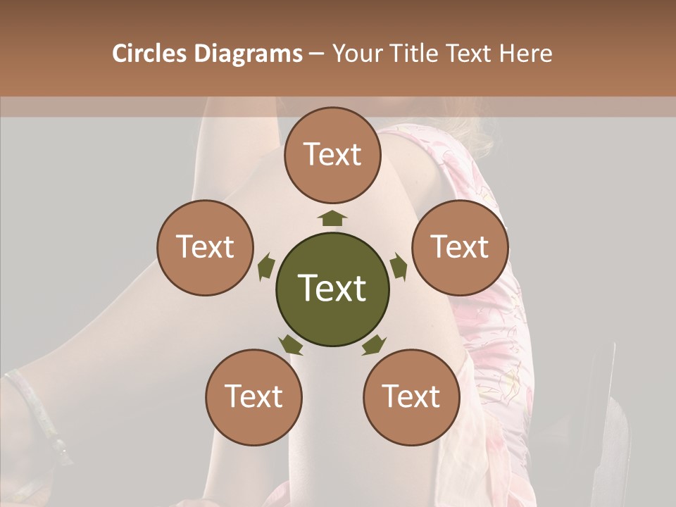 Clothes Blonde Woman PowerPoint Template