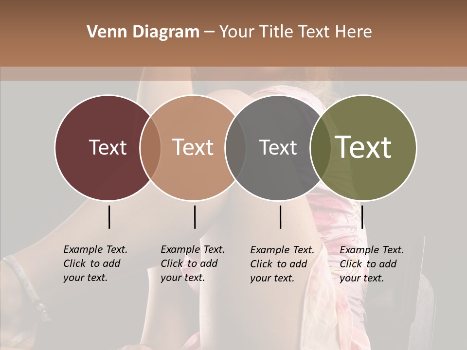 Clothes Blonde Woman PowerPoint Template