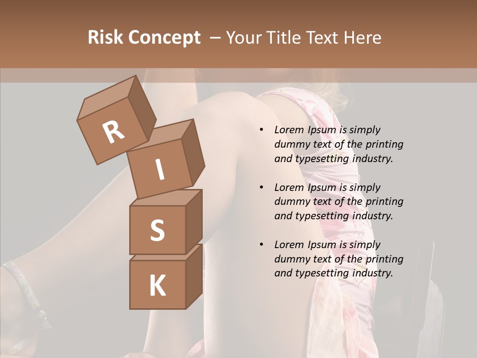 Clothes Blonde Woman PowerPoint Template