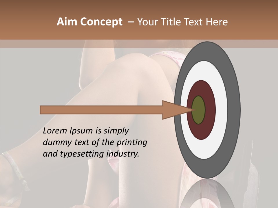 Clothes Blonde Woman PowerPoint Template