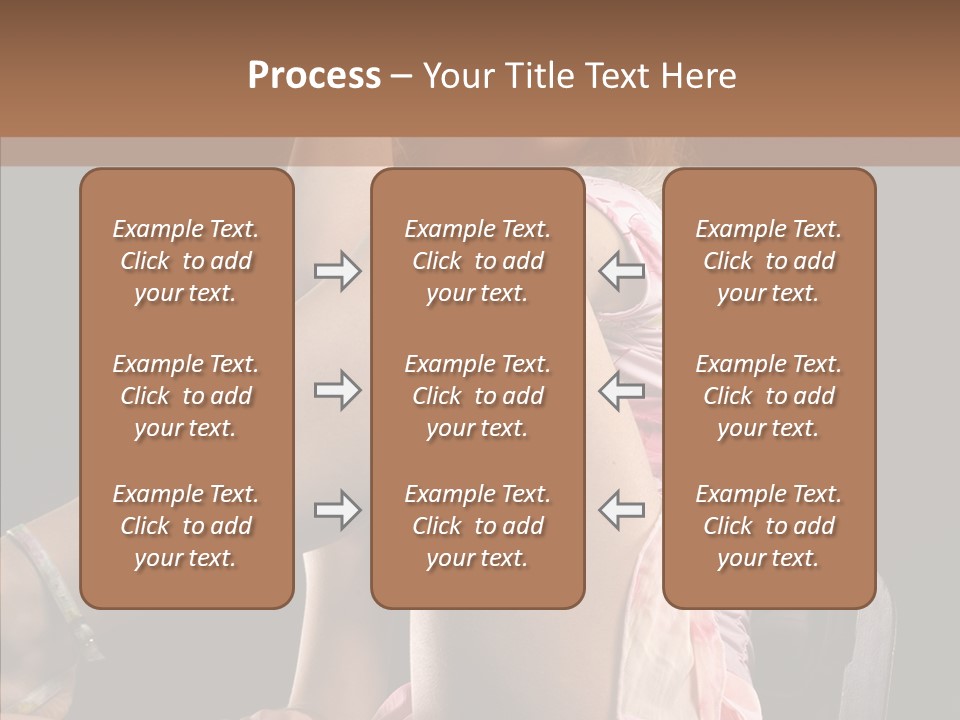 Clothes Blonde Woman PowerPoint Template