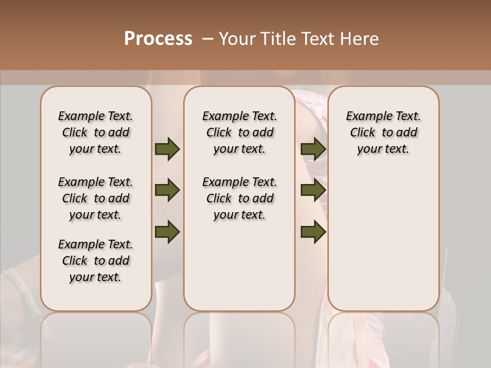 Clothes Blonde Woman PowerPoint Template