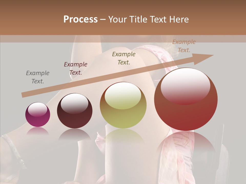 Clothes Blonde Woman PowerPoint Template