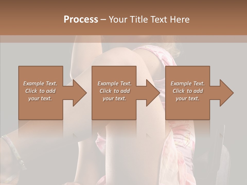 Clothes Blonde Woman PowerPoint Template