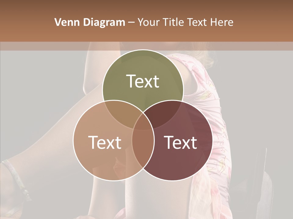 Clothes Blonde Woman PowerPoint Template