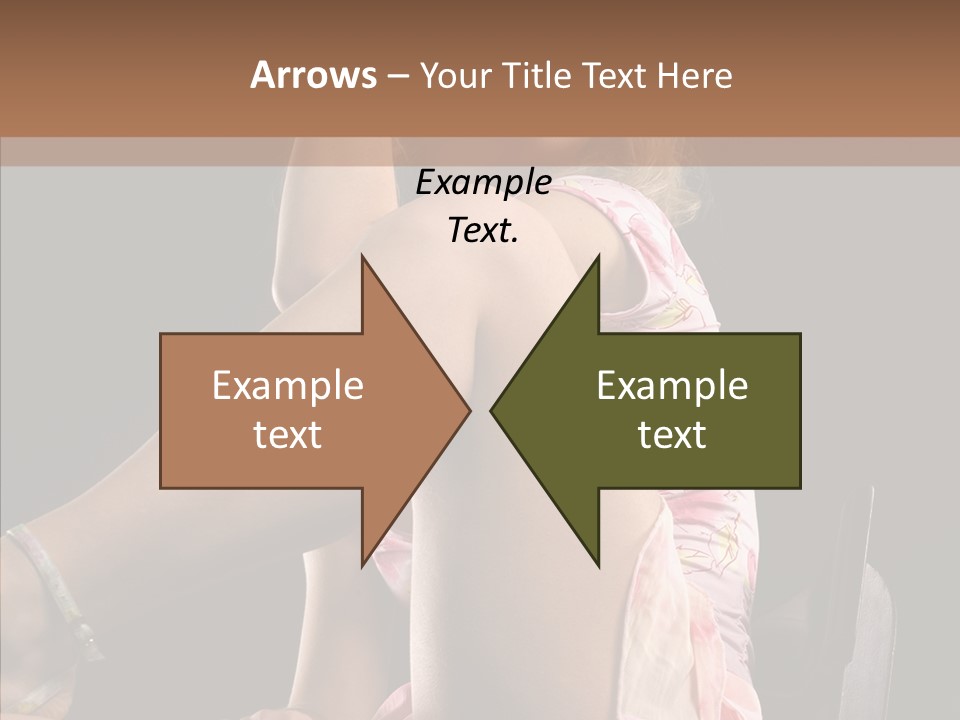 Clothes Blonde Woman PowerPoint Template