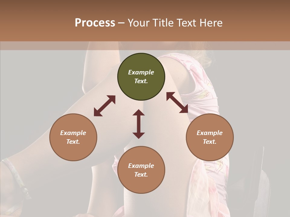 Clothes Blonde Woman PowerPoint Template