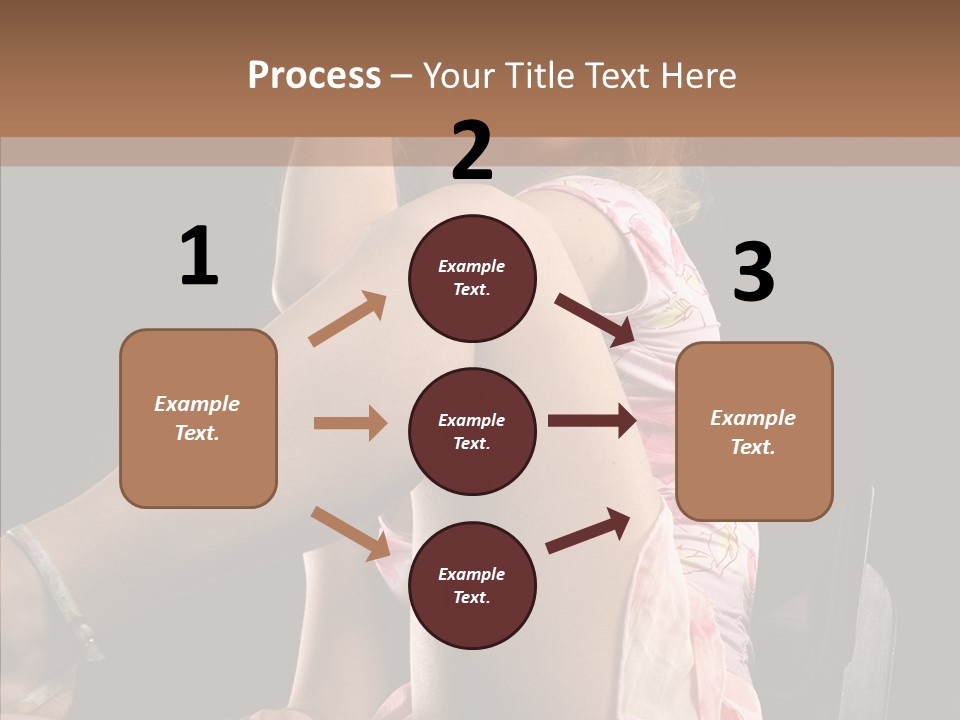 Clothes Blonde Woman PowerPoint Template