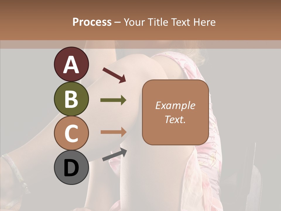 Clothes Blonde Woman PowerPoint Template