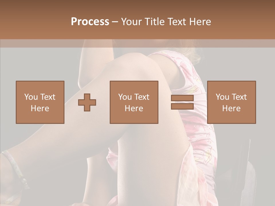 Clothes Blonde Woman PowerPoint Template