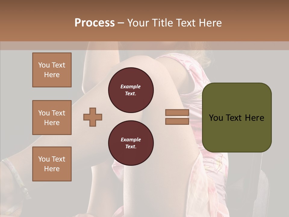 Clothes Blonde Woman PowerPoint Template