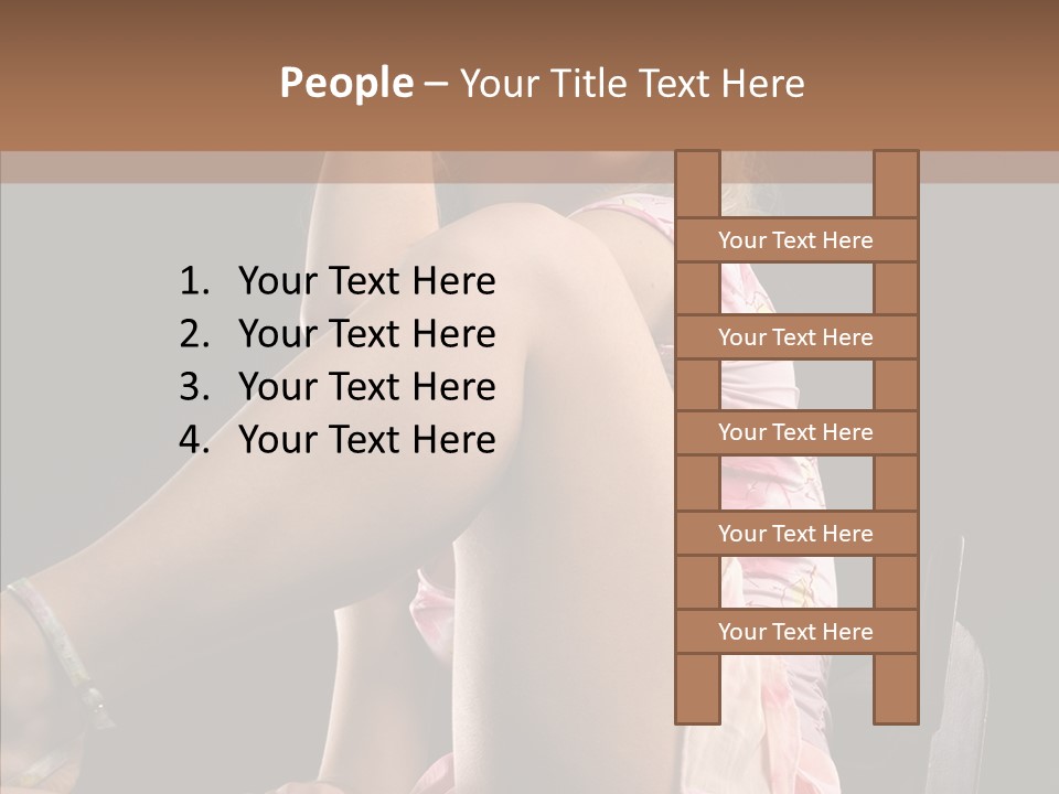 Clothes Blonde Woman PowerPoint Template