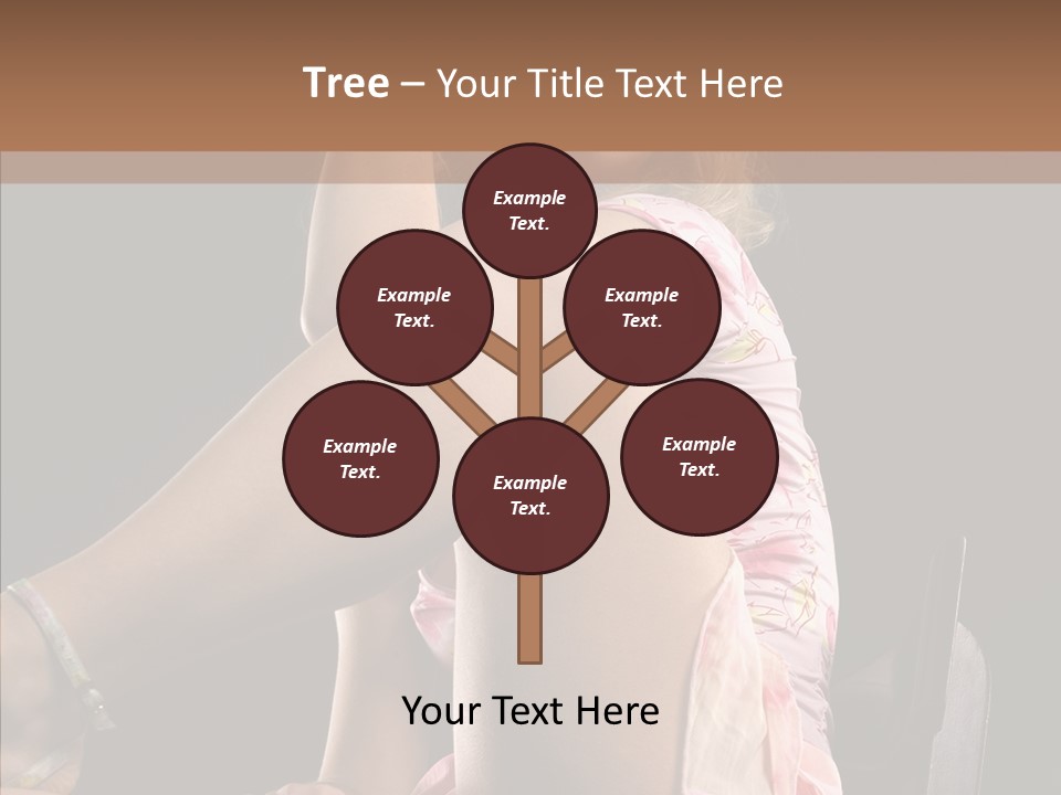 Clothes Blonde Woman PowerPoint Template