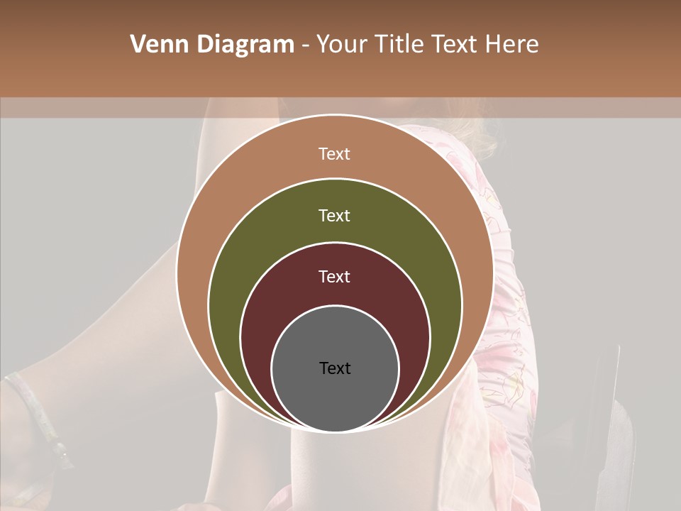 Clothes Blonde Woman PowerPoint Template