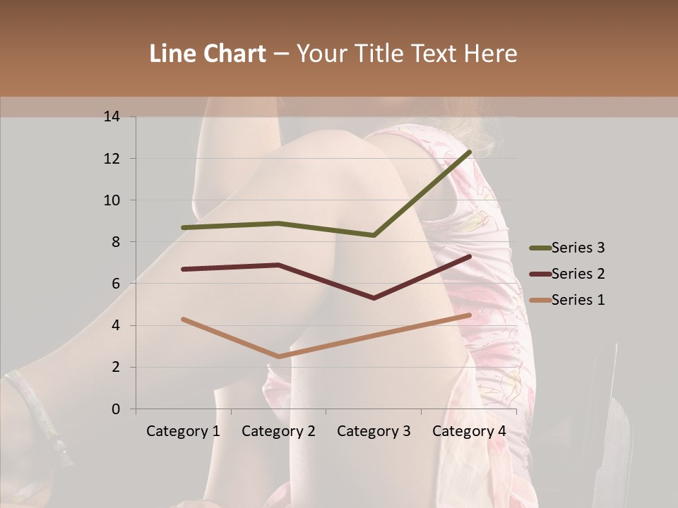 Clothes Blonde Woman PowerPoint Template