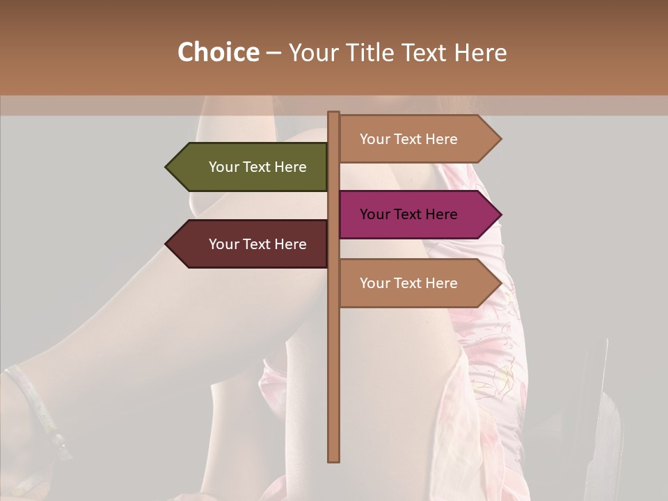 Clothes Blonde Woman PowerPoint Template