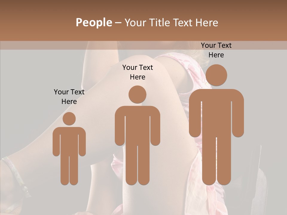 Clothes Blonde Woman PowerPoint Template