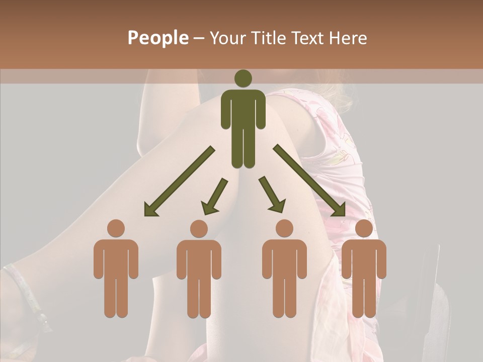 Clothes Blonde Woman PowerPoint Template