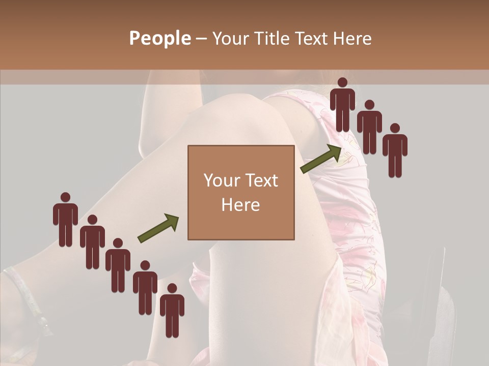 Clothes Blonde Woman PowerPoint Template