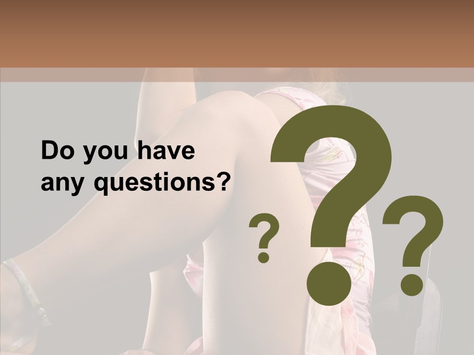 Clothes Blonde Woman PowerPoint Template