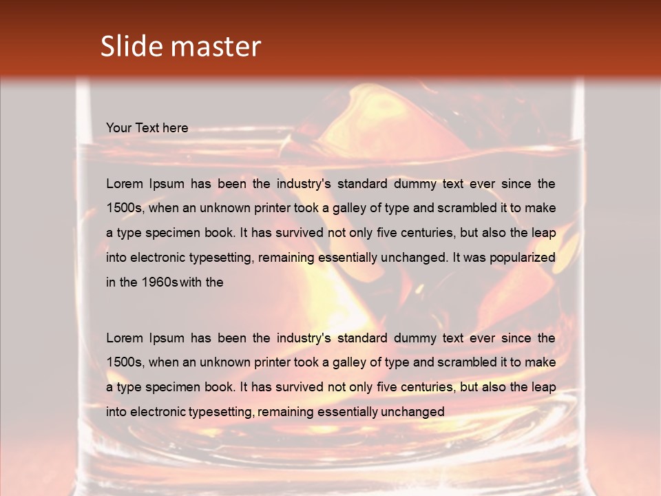 Scottish Alcohol Brandy PowerPoint Template