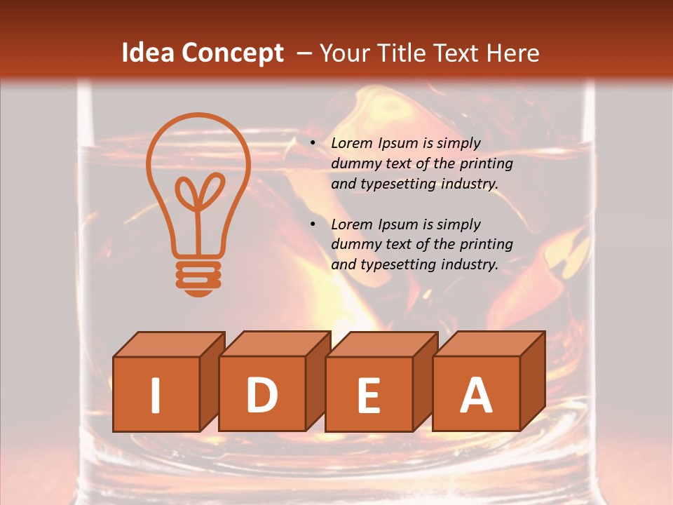 Scottish Alcohol Brandy PowerPoint Template