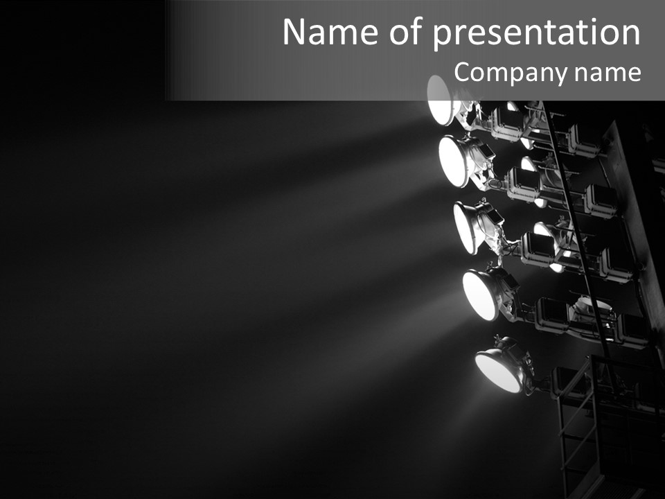Lamp Event Background PowerPoint Template