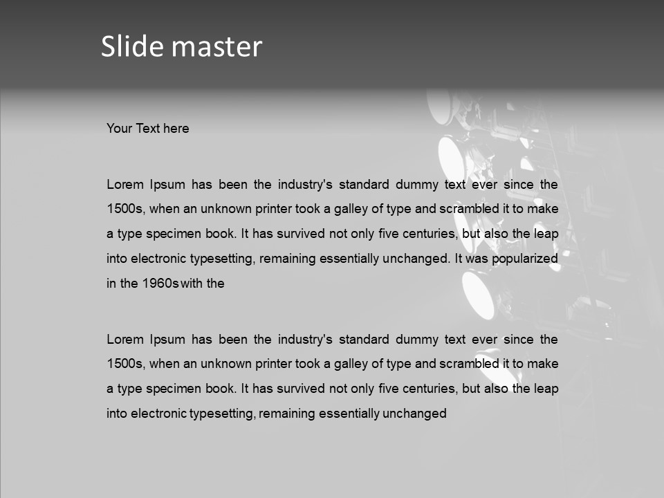 Lamp Event Background PowerPoint Template