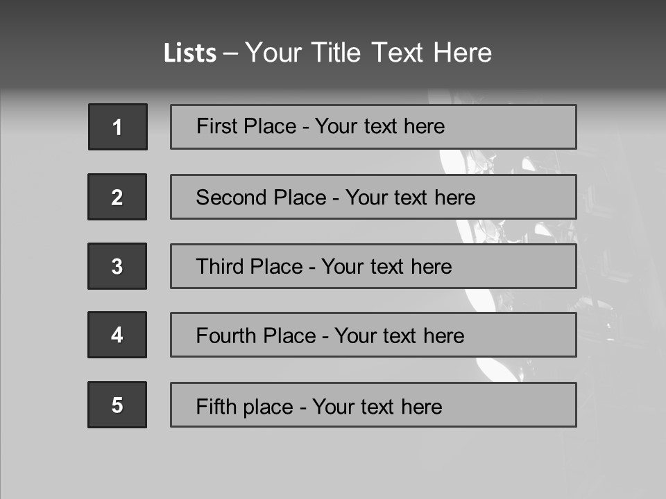 Lamp Event Background PowerPoint Template