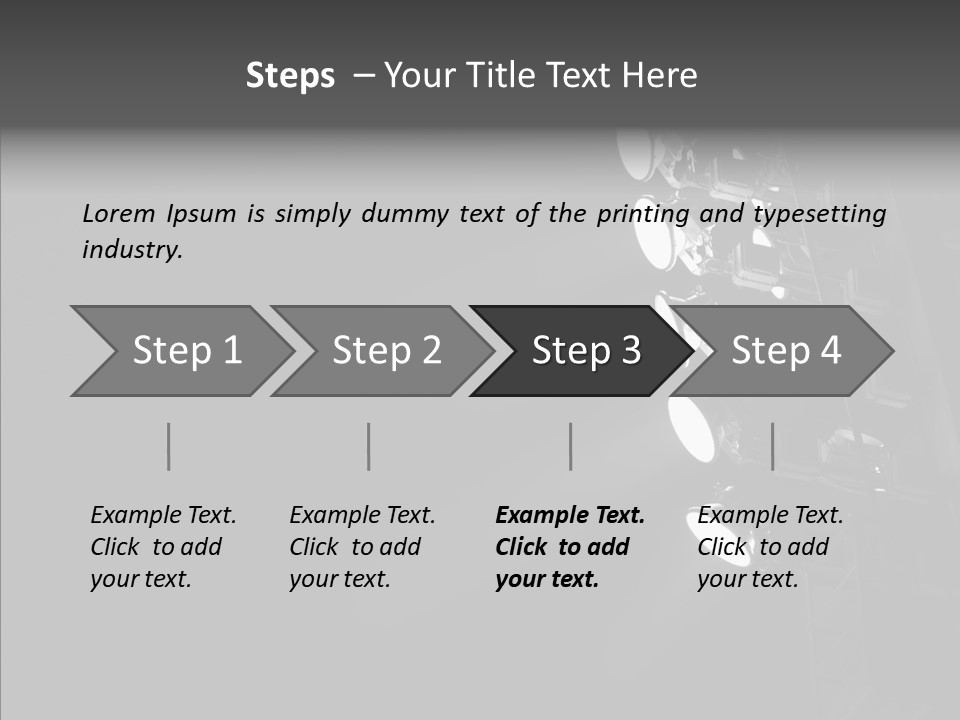 Lamp Event Background PowerPoint Template