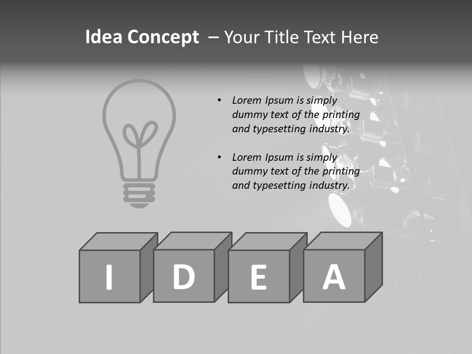 Lamp Event Background PowerPoint Template