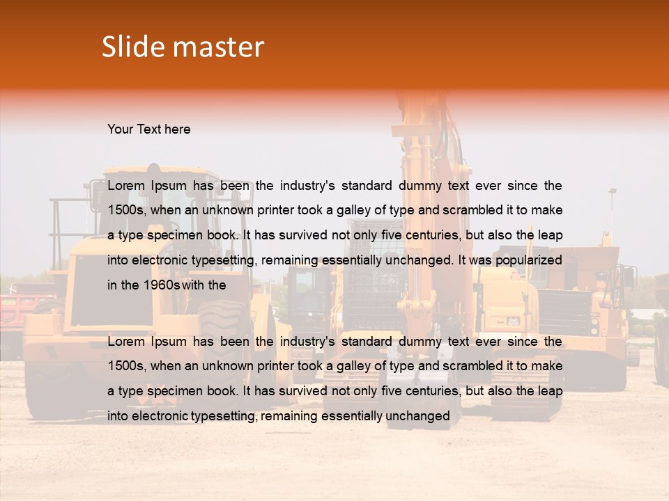 Manufacture Dirt Shovel PowerPoint Template