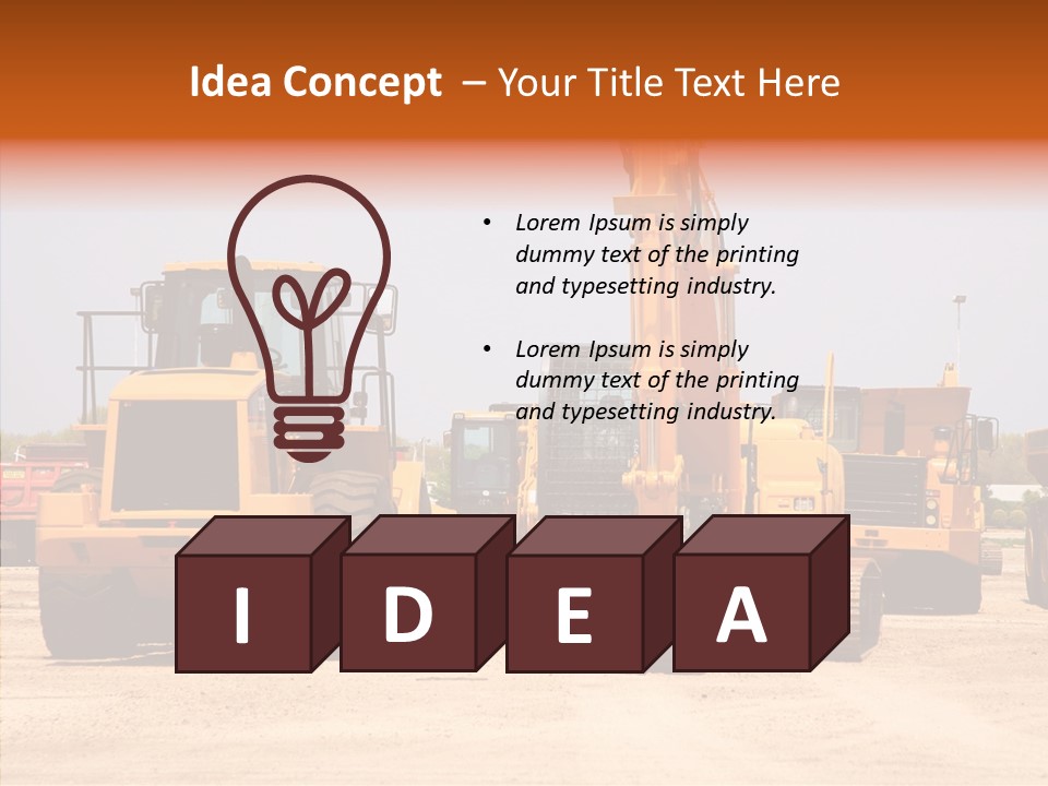 Manufacture Dirt Shovel PowerPoint Template