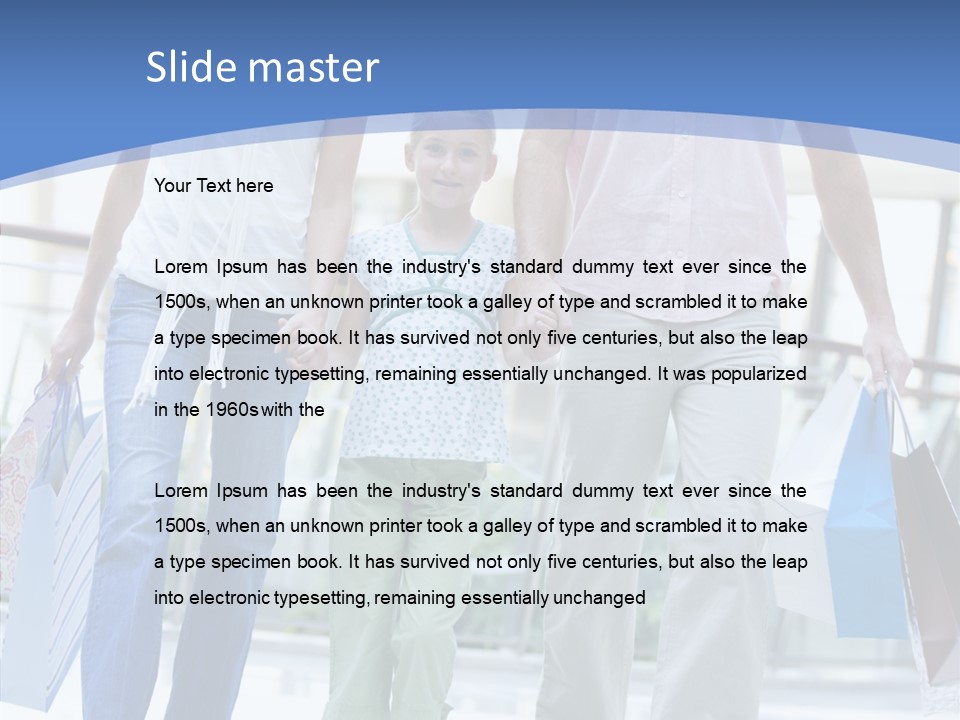 Lifestyle Bags Wealthy PowerPoint Template